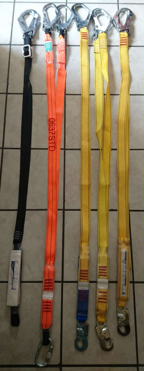 Double Energy Absorbing Fall Arrest Lanyards (1.75m - 2m absorbance)