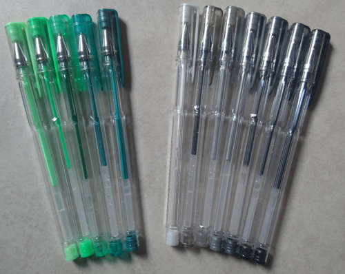 40 Piece Gel Glitter Pen Pack