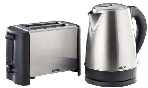 Salton 2 Piece Brushed Stainless Steel Breakfast Pack