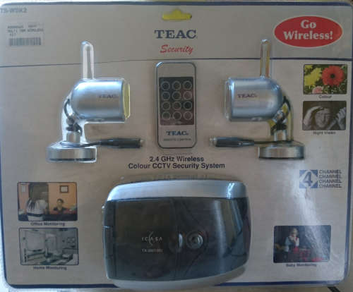 Teac 2.4ghz Wireless Colour CCTV Security System (100m range)