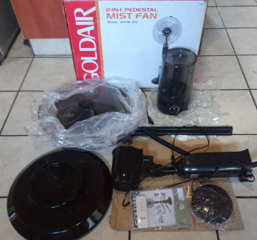 GOLDAIR 2 in 1 Pedestal Mist Fan - GPFM401 (Demo Display)