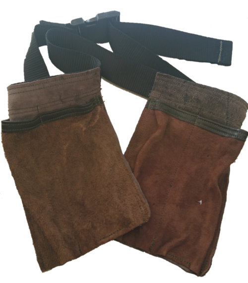 Workmens Leather Double Side Tool Pouch