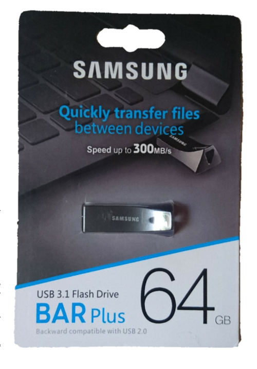 Samsung 64gb Bar Plus Usb 3.1 Flash Drive (Backward Compatible with USB 2.0)