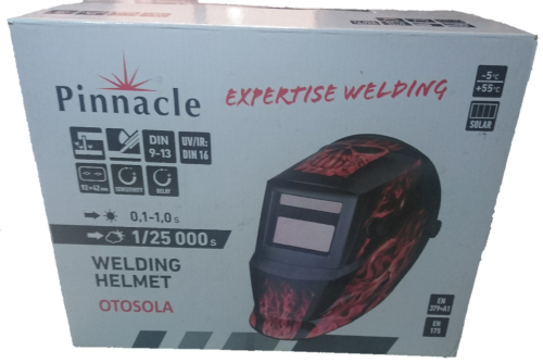 Pinnacle Auto Darkening Welding Helmet (Flame Skull Series)