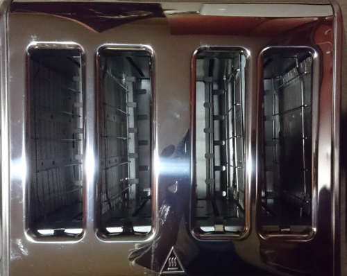 Russell Hobbs 4 Slice Black Diamond Toaster (Display - Please Read)