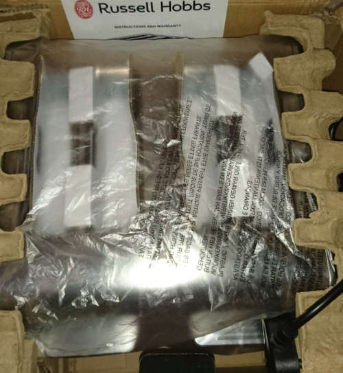 Russell Hobbs 4 Slice Black Diamond Toaster (Display - Please Read)