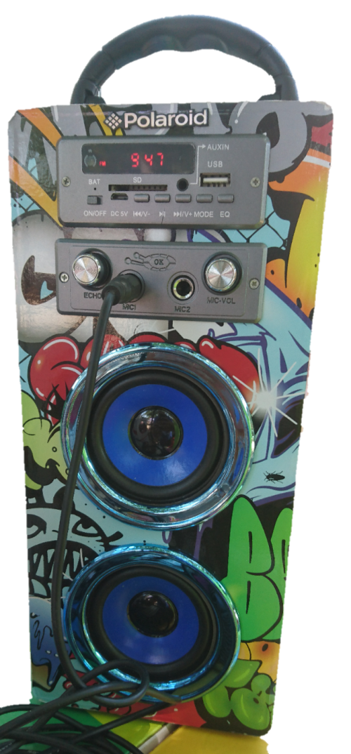 Bluetooth Polaroid Portable Karaoke Beatbox with FM (with Mic and R/C)