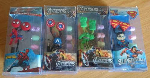 Avengers Rubber Icon In-earphones (Only 8 Available) R20 additional per set