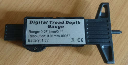 1" Digital Auto Tread/Disc/Shoe Depth Gauge
