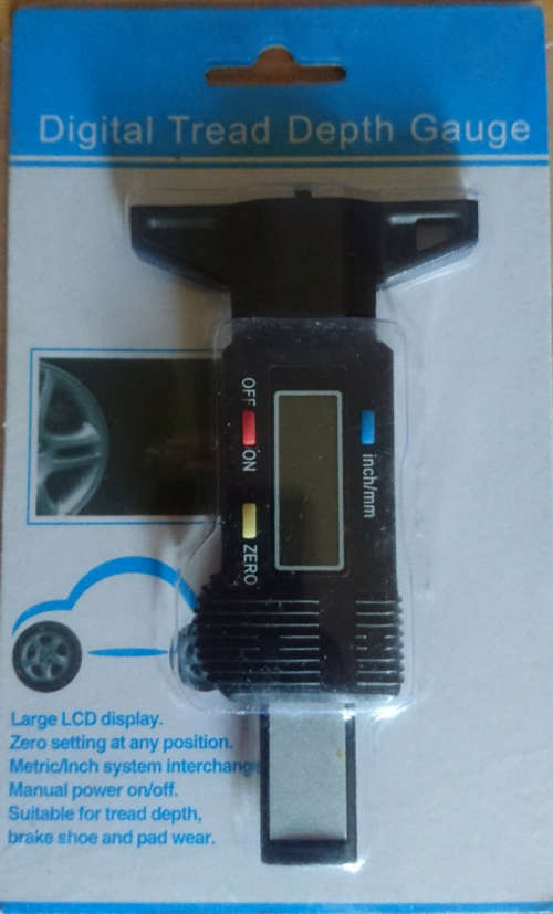 1" Digital Auto Tread/Disc/Shoe Depth Gauge