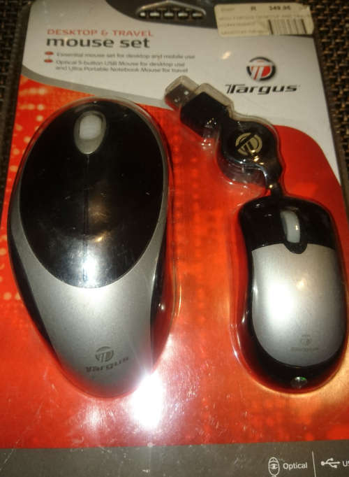 Targus Desktop and Travel Mouse Set