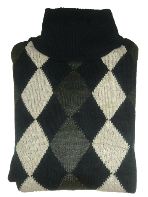 Slim Fit Thick Turtle Neck Winter Pull Over (Mens' Medium Stretch Fit)