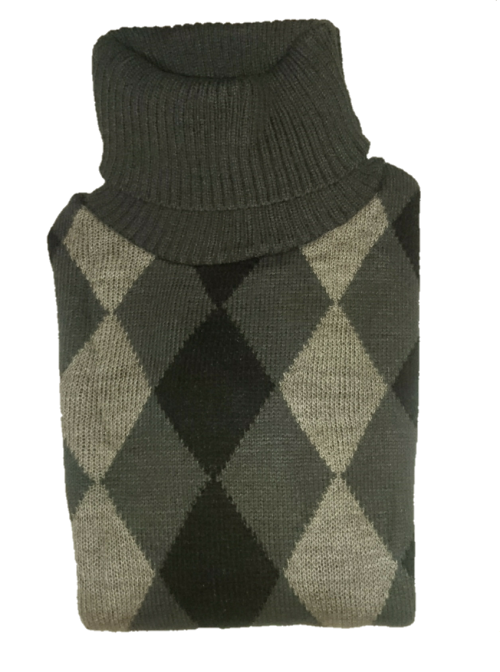 Slim Fit Thick Turtle Neck Winter Pull Over (Mens' Medium Stretch Fit)