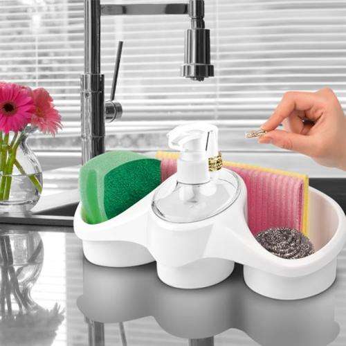 Tidy Soap Dispersing Sponge Holder (Titiz) Pink Available