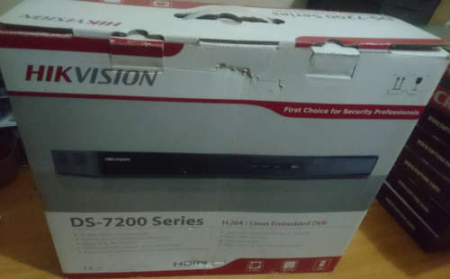 8-Channel Hikvision Ds-7208hwi-e2/a DVR - (Require 12V 4pin DC Adaptor)