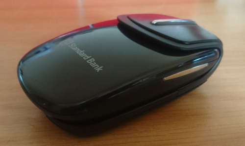 Last 1 - Branded Std Bank Slim-line Wireless Mouse with USB/Receiver Charge Dock