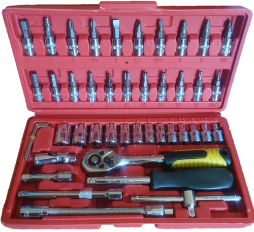 Bebona CR-V 46 Piece 1/4" Multi Use Socket Set