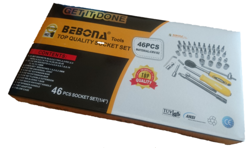 Bebona CR-V 46 Piece 1/4" Multi Use Socket Set