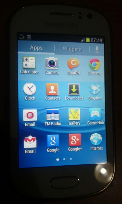 Samsung Galaxy Fame - Pearl White (S6810 - Display Unit As New) Android Jelly Bean 4.1.2 - Last 1