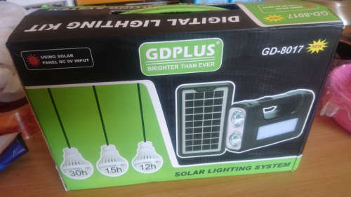 GD Plus Home Solar Lighting Kit (Up to 15 hours lighting) last 1