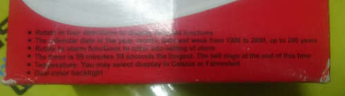 4 Sided Led Gravitational Digital Clock with Temp. Monitor