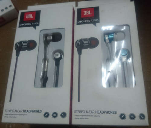 JBL by Harmon Synchros In-Ear Phones with One Touch Hands-free (T180A) Black or White