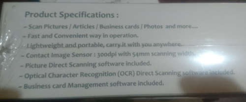 Bell Office Magic Mini Scanner (Convert, Export and Edit) - Business Cards, Photos, Recipes...