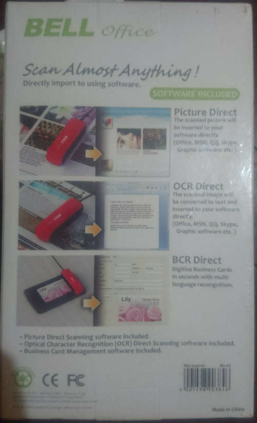 Bell Office Magic Mini Scanner (Convert, Export and Edit) - Business Cards, Photos, Recipes...