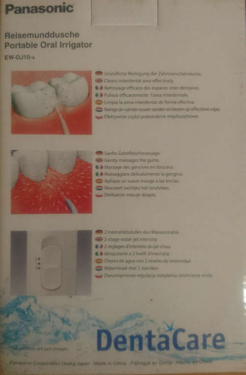 Panasonic Rechargeable Oral Irrigator Water Flosser Cordless Dental Care (EWDJ40-w)