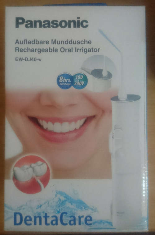 Panasonic Rechargeable Oral Irrigator Water Flosser Cordless Dental Care (EWDJ40-w)