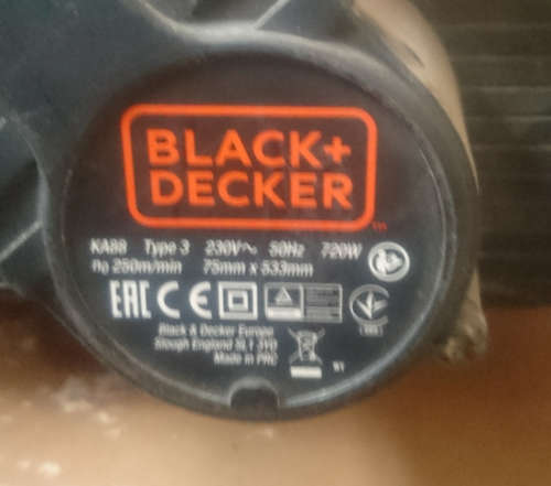 Black + Decker 720W Belt Sander (75mm x 533mm) Type 3