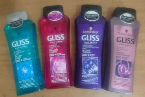 4 x 400ml Gliss Hair Therapy Shampoo (Schwarzkopf)