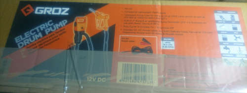 GROZ Electric Drum Pump EDR-55 (Please Read) 12V DC