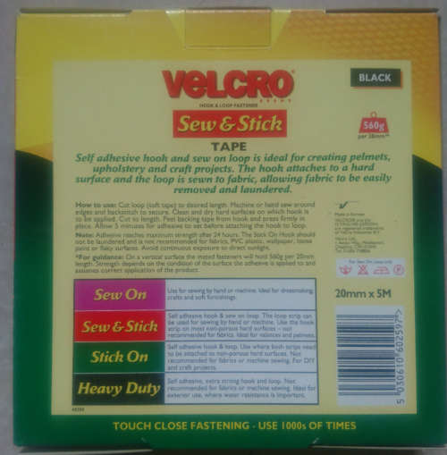 Velcro Stitch & Screw (5m x 20mm)