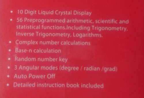 10 Digit Marlin Scientific Calculator