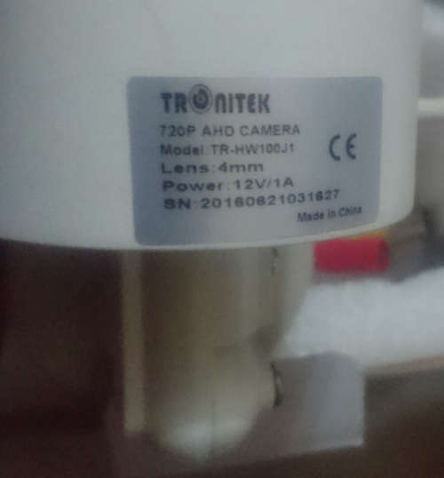 Tronitek AHD Dome Camera (720p - 4mm - IR)