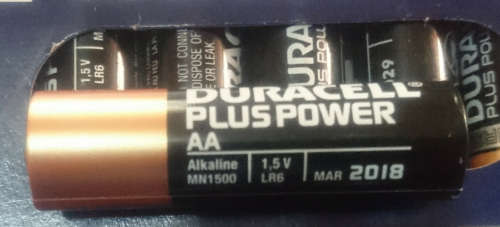 AA Duracell Plus Power Exp:2018 (Battery Life 1.45V - 1.5V - Unpackaged But New!) 1 Bid for 10 Piece