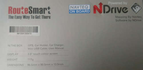 NDrive V9 Touch 3.5` GPS (Incuding SA Languages and Zulu)