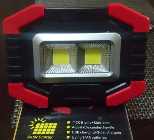 Solar Charging Outdoor/Indoor COB Work Lamp (Display Unit - Please Read)