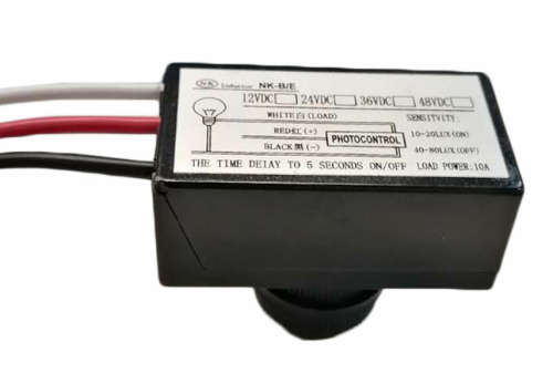 Photoelectric Outdoor Light Resistor Switch (12VDC-48VDC) Perfect for Solar Lighting Kits