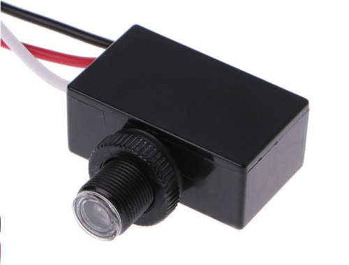 Photoelectric Outdoor Light Resistor Switch (12VDC-48VDC) Perfect for Solar Lighting Kits