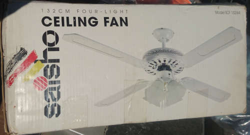 132cm 4 Blade Ceiling Fan (SCF-132) - As New!