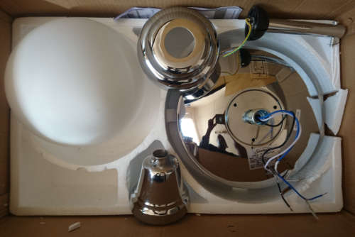 Worn Package - Sunbeam 120cm Ceiling Fan + Remote SCF-48R