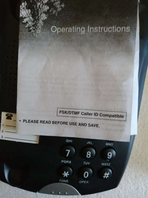 Tone/Pulse Landline Digital Telephone (CLI /Call Hold) - Black or White