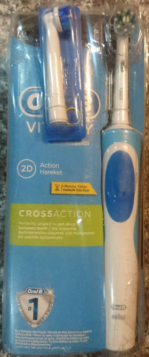 Last 1 - (Please Read) Oral B Rechargeable Power Toothbrush D12 2d Cross Action by Braun
