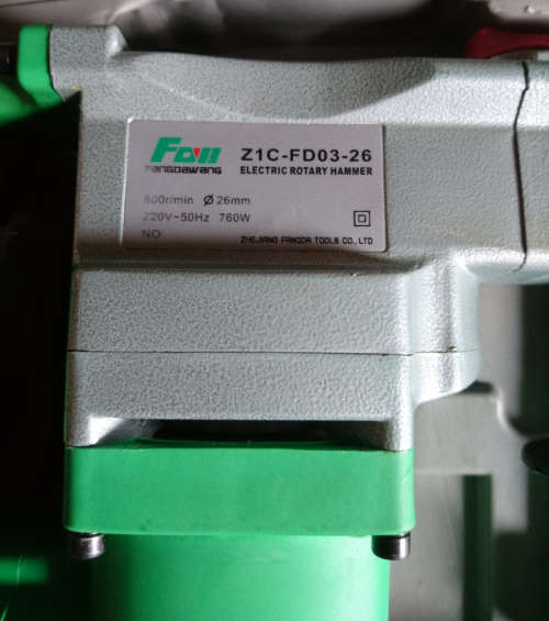 760W SDS Fangdawang Electric Rotary Hammer Drill (Display Unit - No Accessories) Only 1