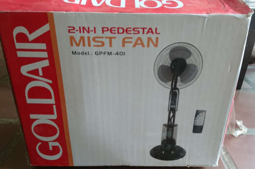 Goldair 40cm 2 in 1 Pedestal Mist Fan - GPFM401 (Package Mild Wear - Unit Assessed & 100% New Cond))