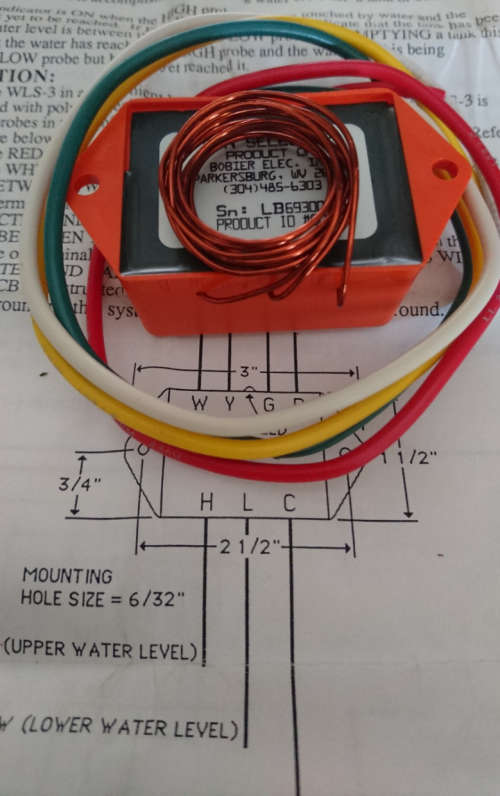 Last 2 - 12V Water Level Sensor (WLS-3) - Great For Solar Operated Tanks/Pumps - Made in USA