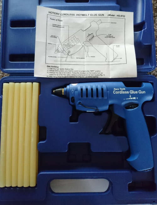 Last 1 - Raco Cordless Glue Gun (Butane Refillable) - Woodwork, Toys/Models, Art/Decor