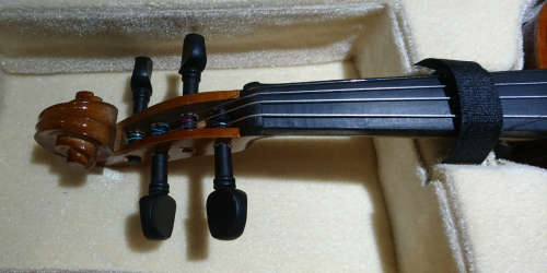 Full Size Violin With Bow & Case - Mint Condition! Sanchez Handcrafted - Needs Bridge - R20/44